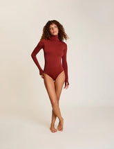 Prima Ballet Turtleneck Bodysuit w/ Thumbholes